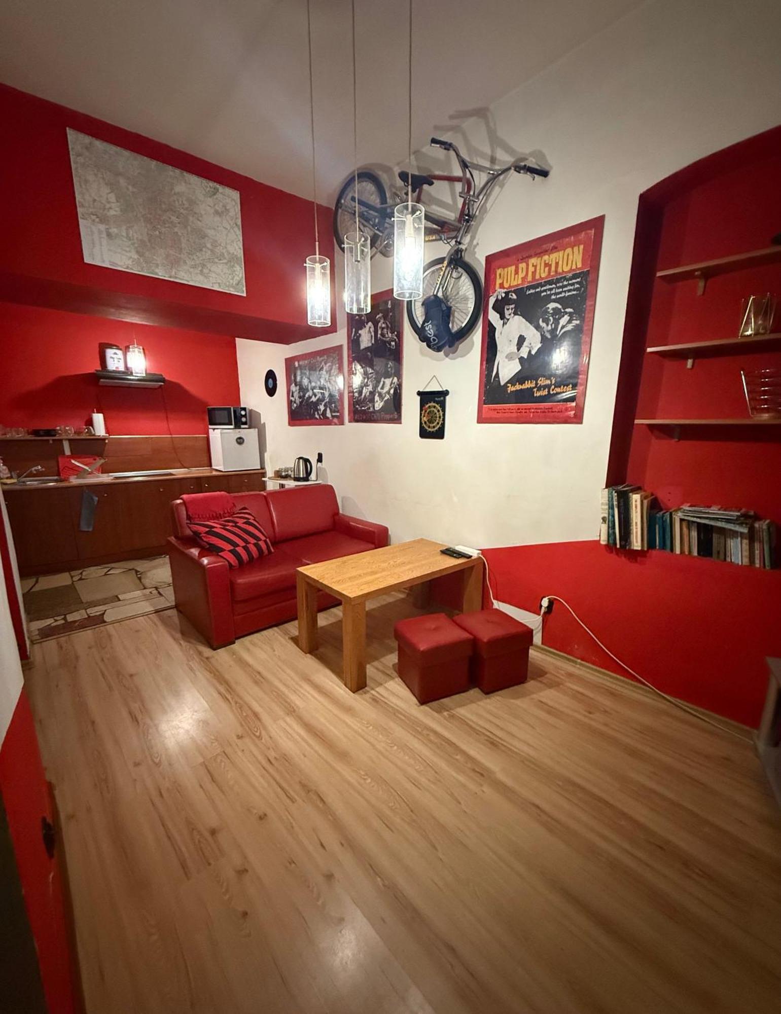 Studio Red And White Apartment Lodz  Luaran gambar